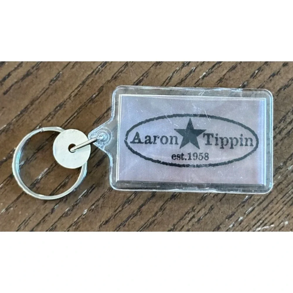 Vintage Aaron‎ Tippin Collectors Key Chain Music Collectible Country Music